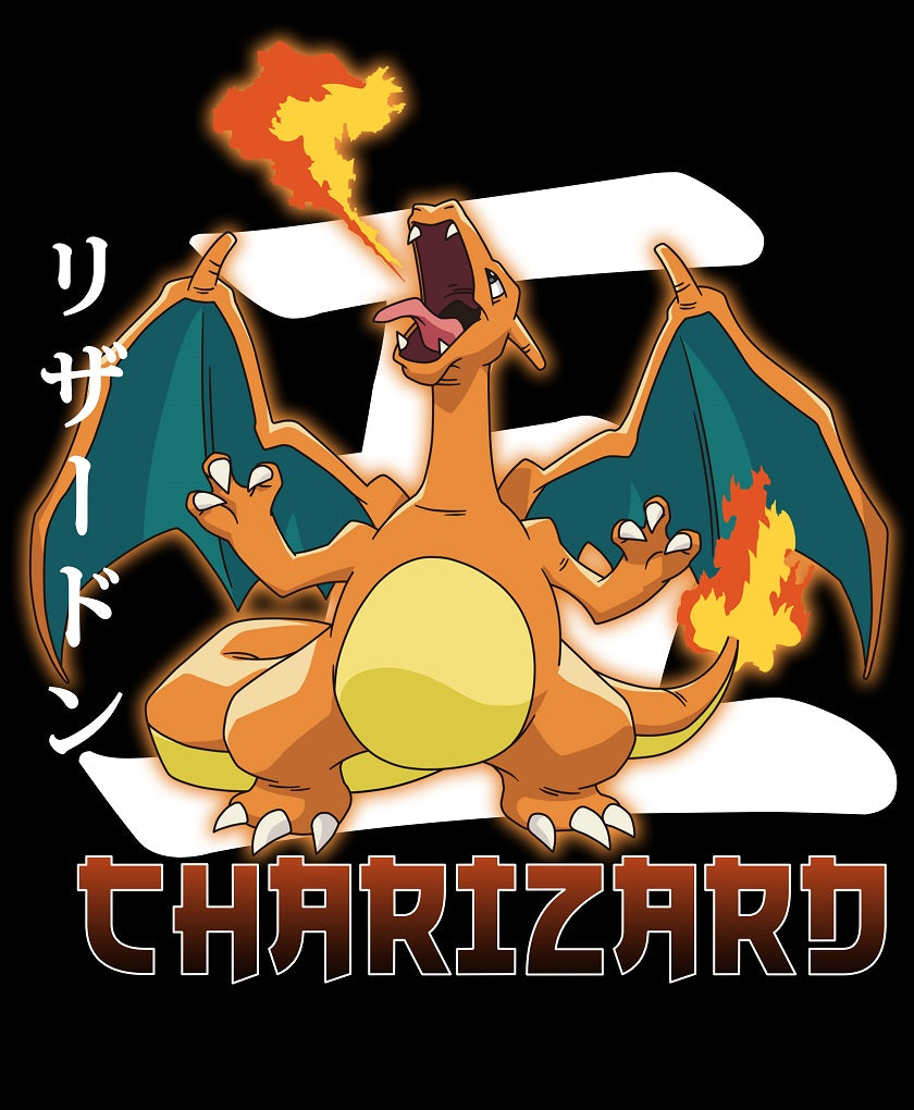 Charizard Backprint x Pokemon x Premium Oversized Shirt