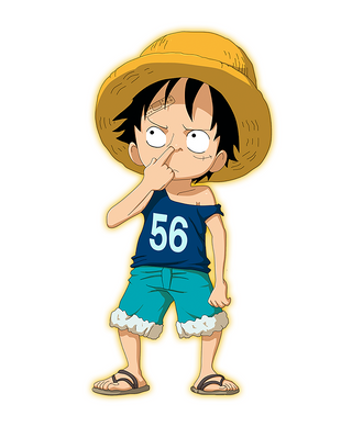 Kid Luffy x One Piece x Oversized Shirt Premium