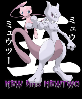 Mew & Mewtu Backprint x Pokémon x Oversized Hoodie Premium