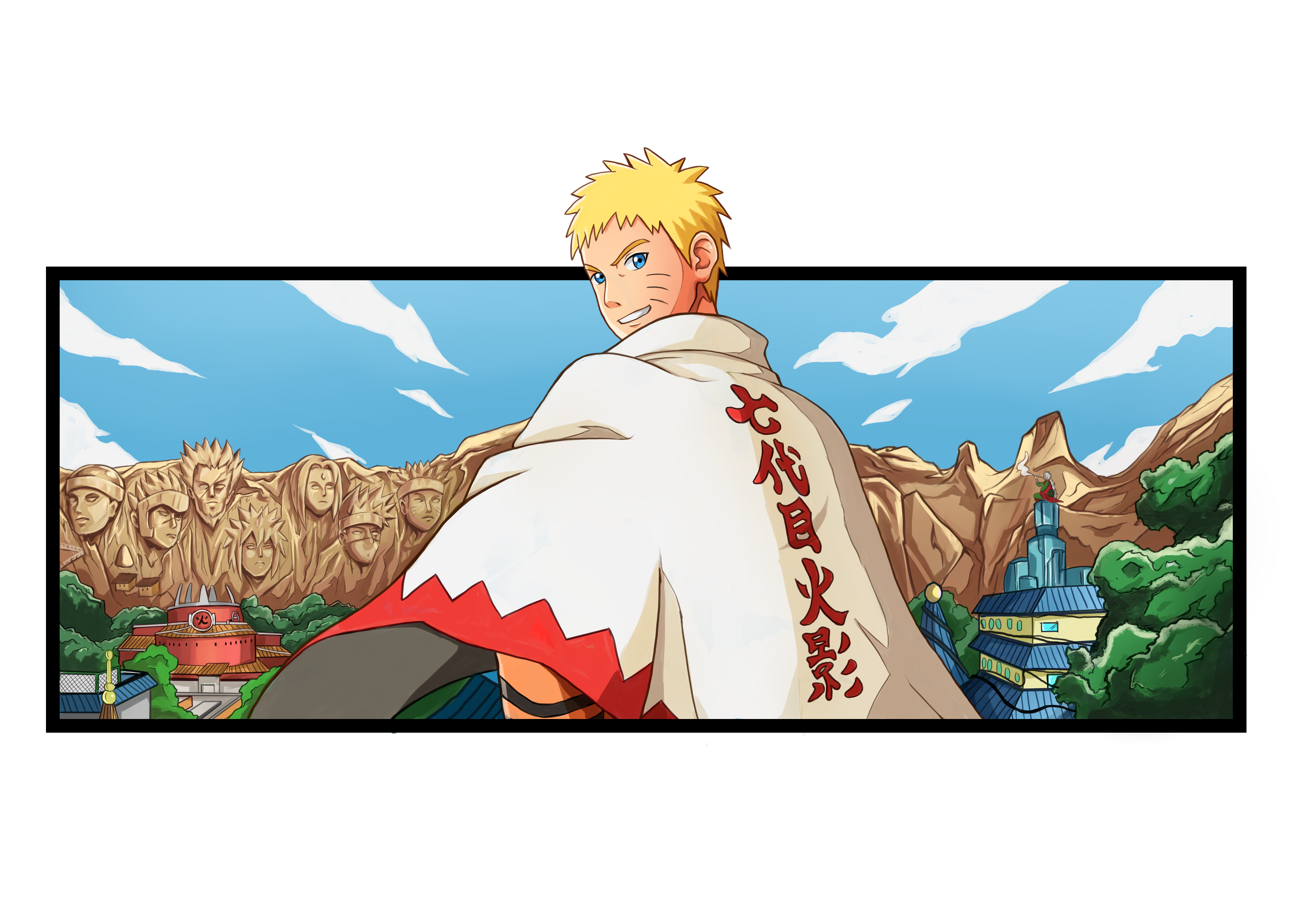 Anime Style Logo Desgin für deine Klamotten, Narutos größter Traum ist es, von allen Bewohnern seines Dorfes anerkannt und respektiert zu werden und Hokage zu werden[14]. Dies gelingt ihm schlussendlich und er tritt Kakashis Nachfolge als Nanadaime Hokage an. Nachdem er nach mehreren Fehlversuchen die Abschlussprüfung der Ninja-Akademie bestanden hat, wird er Schüler des Jonins Kakashi