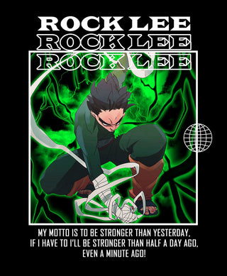 Rock Lee Backprint x Naruto x Oversized Hoodie Premium