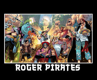 Roger Pirates Frontprint x One Piece x Oversized Hoodie Premium