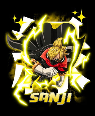 Sanji Stealth Black x One Piece x Basic Organic Premium Shirt