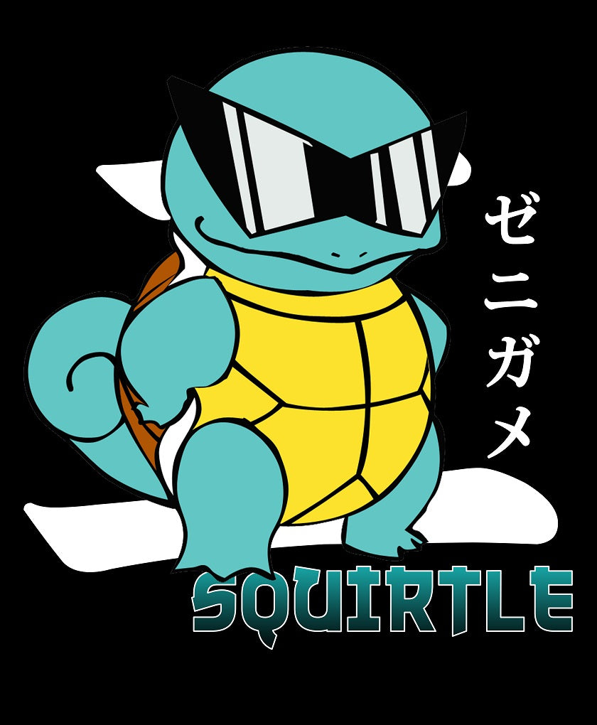 Squirtle Backprint x Pokemon x Oversized Hoodie Premium