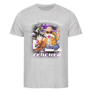 Son Goku & Muten Roshi / One Piece / Exklusive Anime-Kollektion /  Basic Organic Premium Shirt Thinking about this, Gohan becomes overwhelmed with rage, allowing him to transform into a Super Saiyan and fire the Kamehameha back at Goku, who dodges the attack and tells his son to focus his energy, making him return to his base
