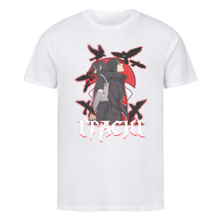 Itachi / Naruto / Exclusive Anime-Collection /  Basic Organic Premium Shirt He afterwards joined the international criminal organisation known as Akatsuki, whose activity brought him into frequent conflict with Konoha and its ninja — including Sasuke who sought to avenge their clan by killing Itachi. Following his death, Itachi