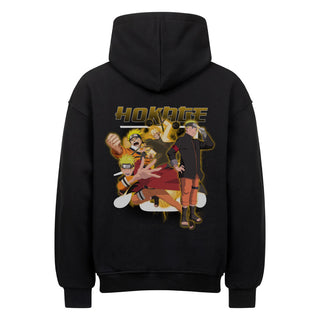 Naruto Hokage Backprint / Naruto / Exclusive Anime-Collection / Oversized Hoodie Premium He is the current Jinchūriki of the Nine-Tailed Fox, Kurama, and the Seventh Hokage of the Hidden Leaf Village. Fun Fact: Naruto Uzumaki is the titular protagonist of both the Naruto franchise and Boruto: Naruto Next Generations.