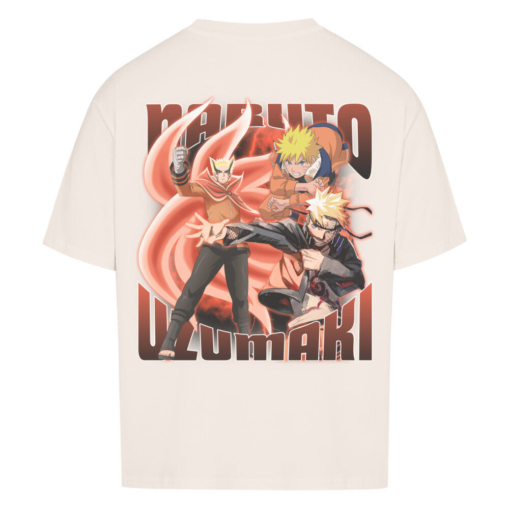 Naruto Uzumaki Backprint/ Naruto / Exclusive Anime-Collection / Oversized Shirt Premium Laut Yamato muss Naruto allerdings die Kette tragen, welche er von Tsunade geschenkt bekommen hat, welche allerdings im Kampf gegen Pain zerstört wurde. Yamato begleitet Naruto allerdings weiterhin, was darauf schließen lässt, dass er noch über andere Schutzmaßnahmen verfügt. Später besiegt
