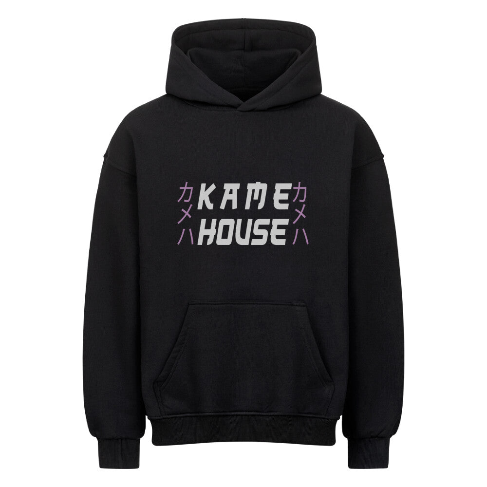 Kame House Front- Backprint x DBZ x Oversized Hoodie Premium Live-action appearances Kame House appeared in the 1990 Korean Dragon Ball Film. It was renamed "Turtle House" and is a log cabin instead.  It also appears in Dragon Ball: The Magic Begins where it looks bigger like an ancient Chinese house. In The Magic Begins, the outside of the island has a dock and the interior of the house consists of only one room having the bed, bathtub, kitchen, etc. altogether.