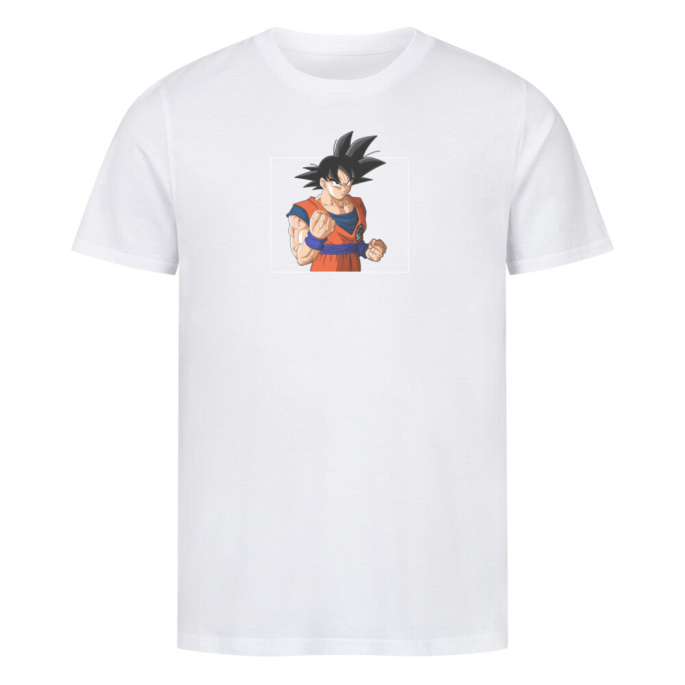 Son Goku / Drunken Master / Naruto / Premium Organic Basic Shirt He enjoys meeting new people and learning about/from them. Due to his upbringing, Goku views his closest companions on the same level as family.[38] He is rarely seen romantic or intimate with Chi-Chi and mainly married her because he promised, although once learning marriage means living with someone forever, openly liked the idea with Chi-Chi. He has openly stated that he loves Chi-Chi,