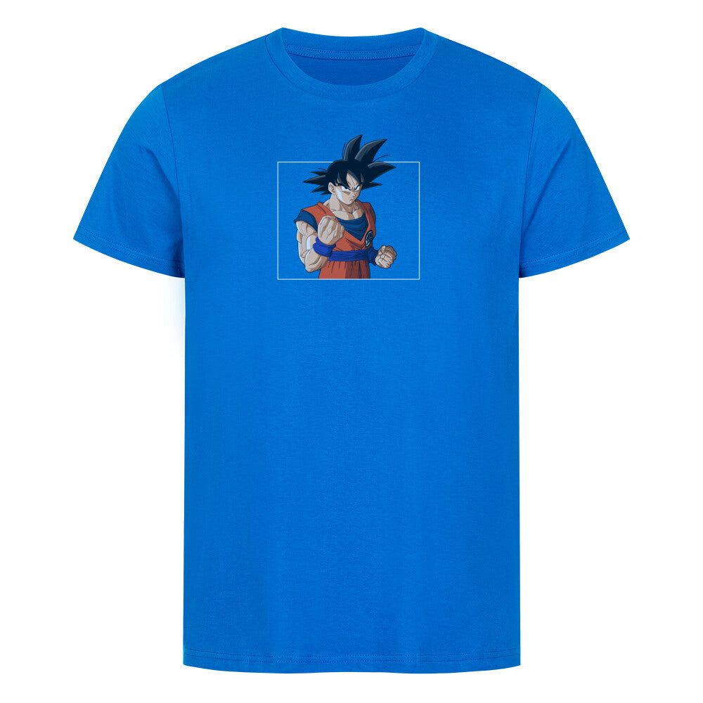 Son Goku / Drunken Master / Naruto / Premium Organic Basic Shirt Goku has been noted several times to have a special effect on people. His genuine compassion for others and love of life in its most simple nature is capable of inspiring them to change somewhat for the better, even causing several of his enemies to become his allies. He convinced the amoral and self-absorbed God of Destruction Beerus that Earth was worth keeping around.