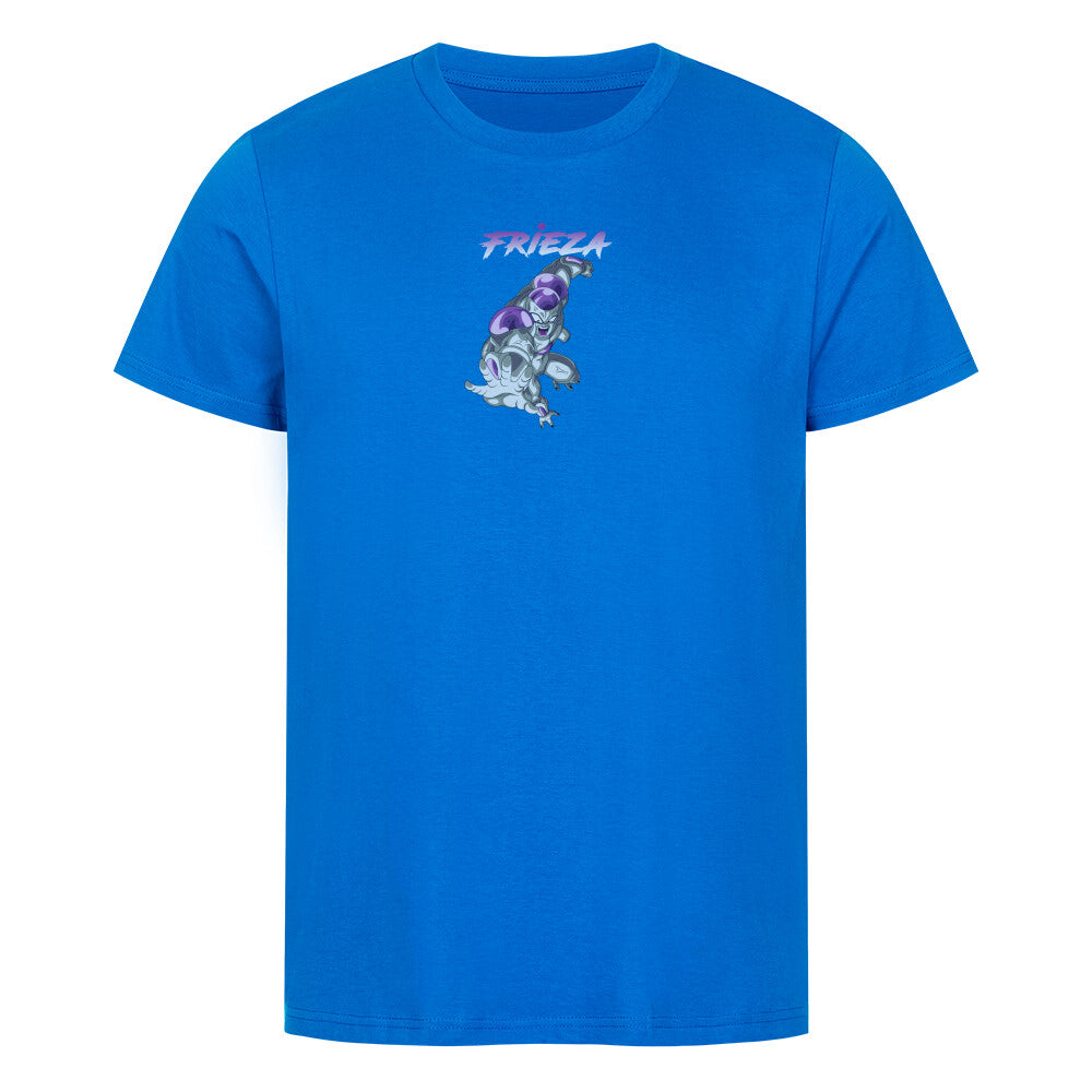 Frieza  x DBZ x Premium Organic Basic Shirt Frieza possesses an entire range of transformations, each one being quite different than the others. It is implied by Vegeta and Frieza himself in the series that Frieza