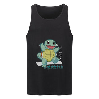 Squirtle x Premium Organic Tanktop , Shiggy Merch, Pokemon Merchandise, Pokemon Streetwear,  Pokemon Unterhemd,  Squirtle is a small reptilian Pokémon that resembles a light-blue turtle. While it typically walks on its two short legs, it has been shown to run on all fours in Super Smash Bros. Brawl.
