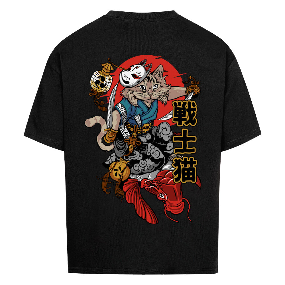 Lässiges Oversize Shirt mit Chachamaru-Design aus Demon Slayer, leicht und komfortabel, geeignet für alle Geschlechter, ideal für Freizeit und Fan-Treffen, qualitativer Druck mit liebevollen Details.