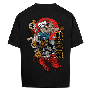 Lässiges Oversize Shirt mit Chachamaru-Design aus Demon Slayer, leicht und komfortabel, geeignet für alle Geschlechter, ideal für Freizeit und Fan-Treffen, qualitativer Druck mit liebevollen Details.