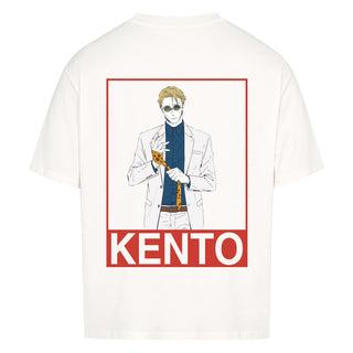 Leichtes weißes Oversize Shirt mit Kento Nanami, aus 